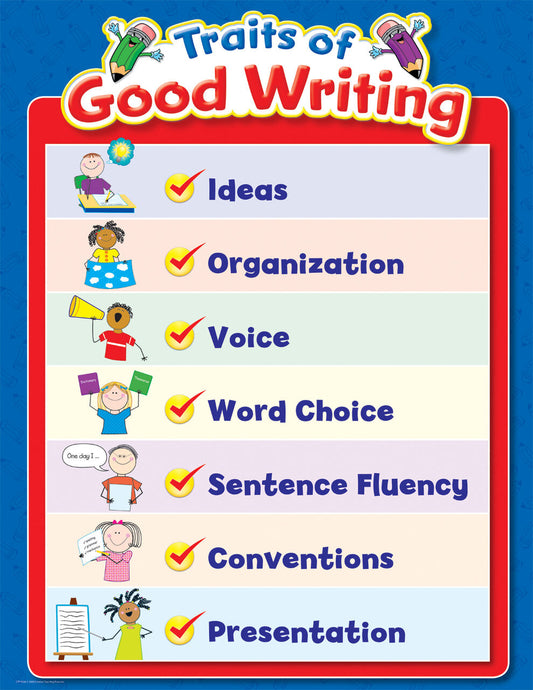 Traits Of Good Writing Small Chart XCTP4336