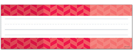 Ombre Poppy Red Herringbone Name Plates XCTP4453