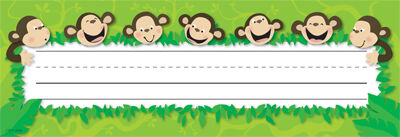 Monkey Business Name Plates XCTP4493