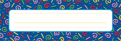 Confetti Name Plates XCTP4497
