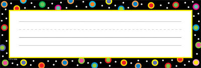 Dots On Black Name Plates XCTP4499