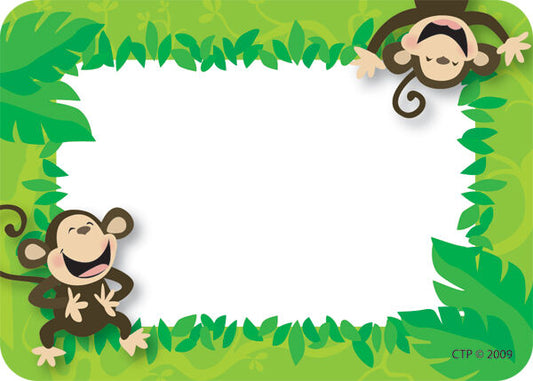 Monkey Business Name Tags XCTP4506