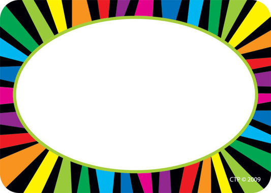 Rainbow Stripes Name Tags XCTP4507