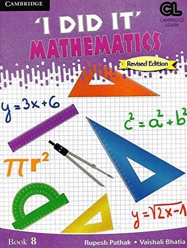 'I Did It' Mathematics Level 8 Student's Book with App