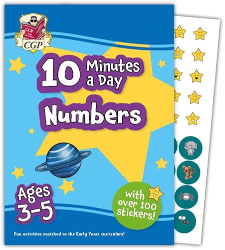 10 Minutes a Day Numbers for Ages 3-5 (with over 100 stickers)