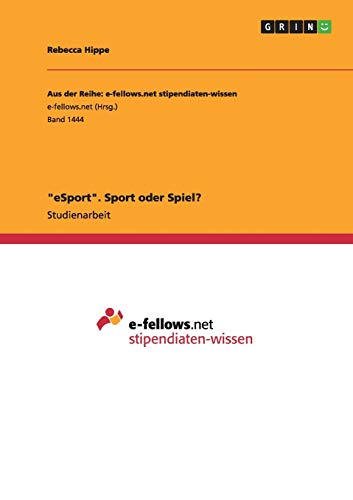 "eSport". Sport oder Spiel?