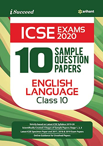 10 Sample Question Papers Icse English Language Class 10 2019-20