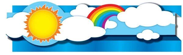 Pop-Its Dimensional Borders: Suns & Rainbows XCD108062