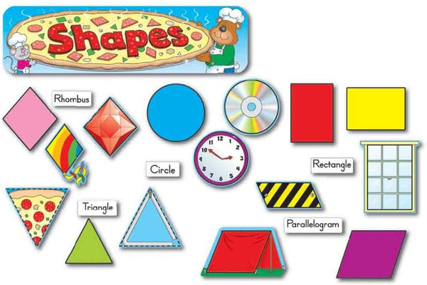 Mini Bulletin Board Set Shapes XCD110044