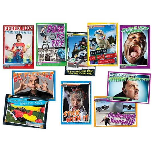 Record Breaking Motivators Bulletin Board Set XCD110179