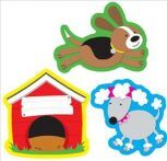 FRANK SCHAFFER PUBLICATIONS CARSON PUBLICATIONS DOGS & DOGHOUSES CUT-OUTS XCD120058
