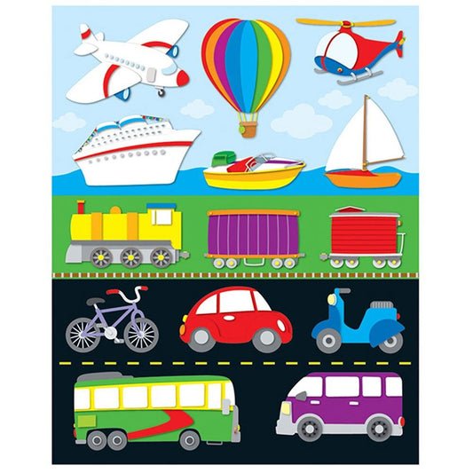Transportation Shape Stickers XCD168027