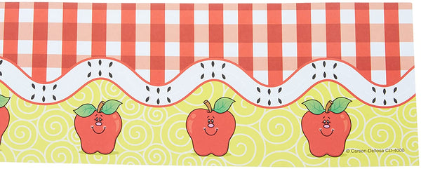 Pop-Apart Borders: Apples & Gingham XCD4000