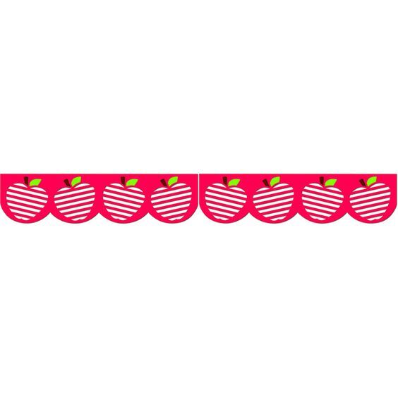 Stencil Cut Apple Border XCTP1105