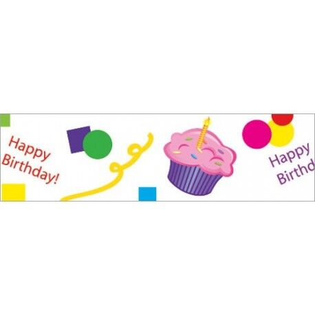 Birthday Cupcakes Border XCTP2025