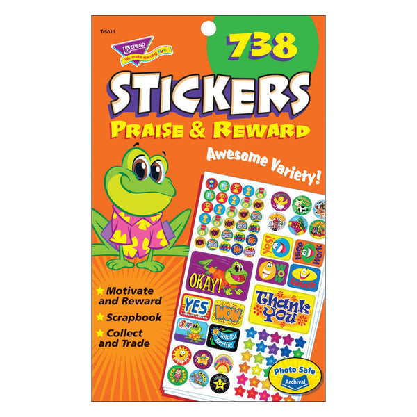 Praise & Reward Sticker Pad, 738 ct XT5011