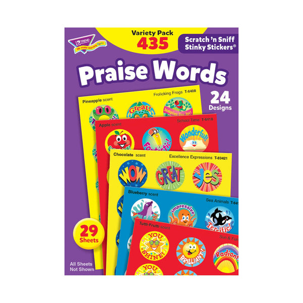 Praise Words Stinky Stickers® Variety Pack, 435 ct XT6490