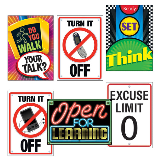 Learning Signs ARGUS® Posters Combo Pack, 6 pcs. XTA67921