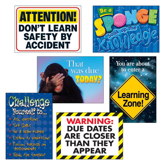 Learning Zone ARGUS® Posters Combo Pack, 6 pcs. XTA67933