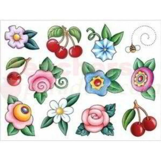 Cherries And Flowers Accent Dazzlers XTCM4430