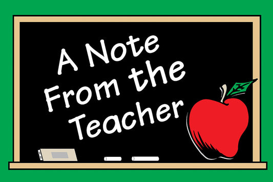 A Note From The Teacher Postcards XTCR1202