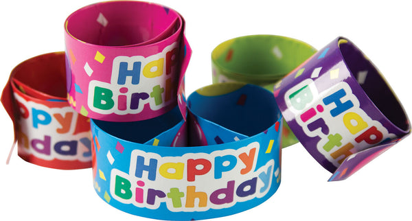 Happy Birthday Balloons Slap Bracelets XTCR20666