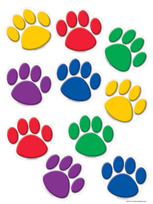 Teacher Created Resources Accent Paw Prints XTCR4114