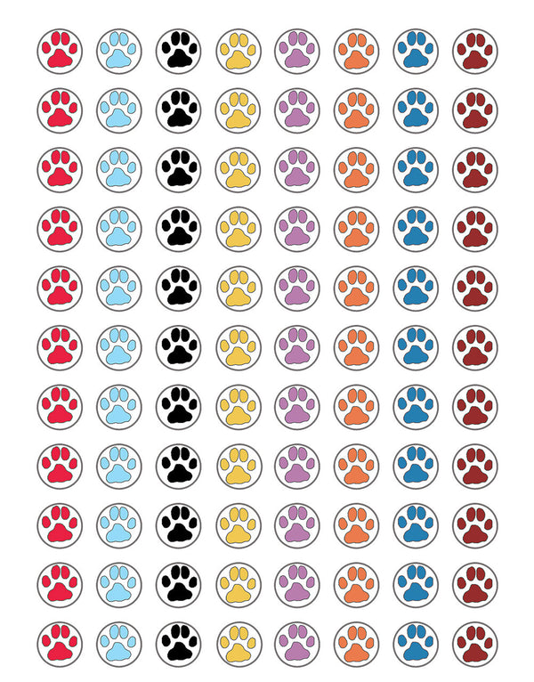 Me Puppy Paw Prints Mini Stickers XTCR4249