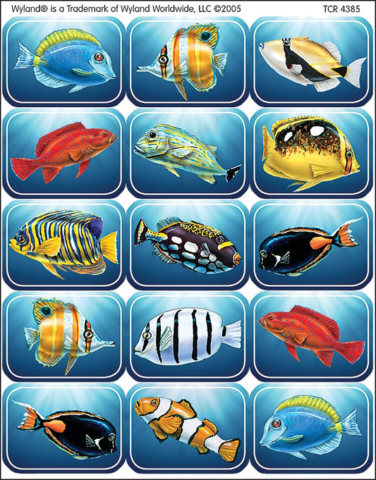 Wy Colorful Fish Jumbo Stickers XTCR4385