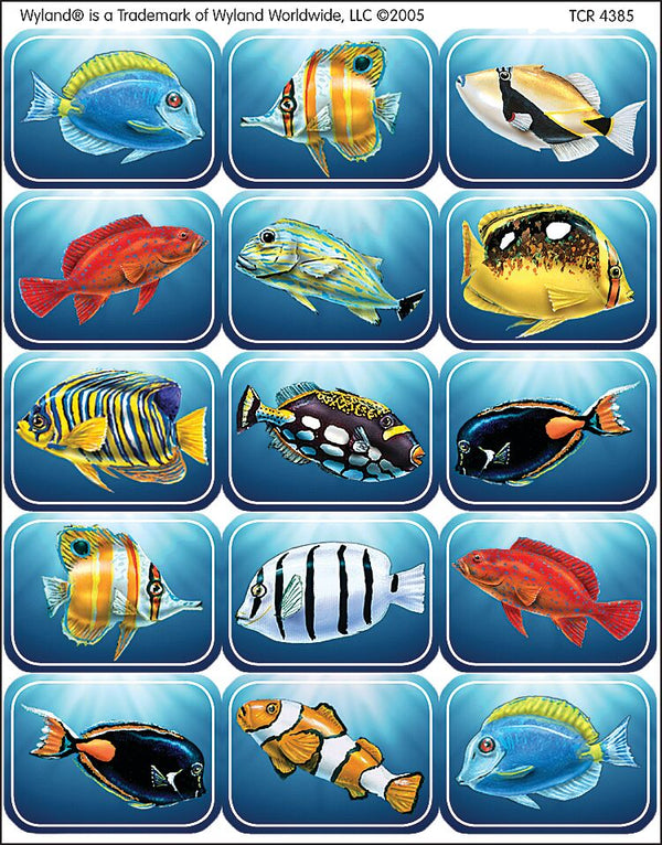 Wy Colorful Fish Jumbo Stickers XTCR4385