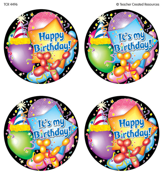 Happy Birthday Wear Em Badges XTCR4496