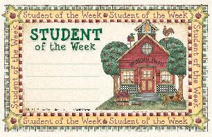 Student Of The Week Awards XTCR4519