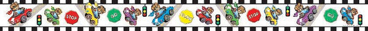 Racing Bears Straight Border Trim XTCR4568