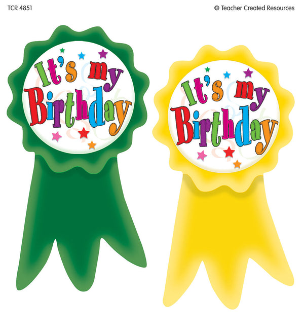 Birthday Ribbons Wear Em Badges XTCR4851