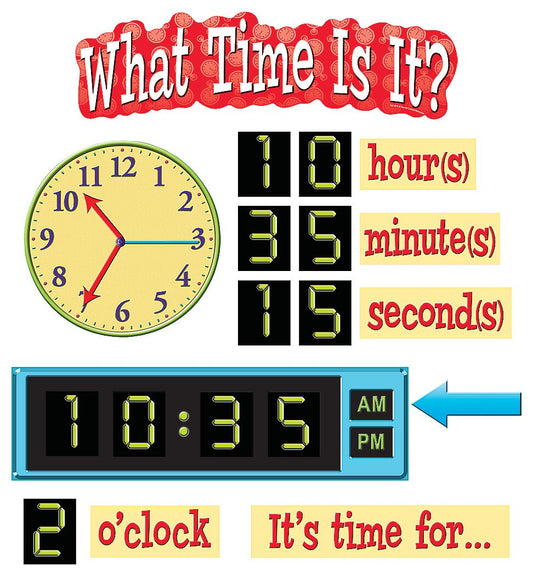 What Time Is It? Mini Bulletin Board XTCR4876
