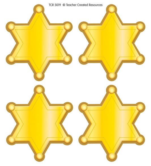 Western Sheriff Stars Wear Em Badges XTCR5019