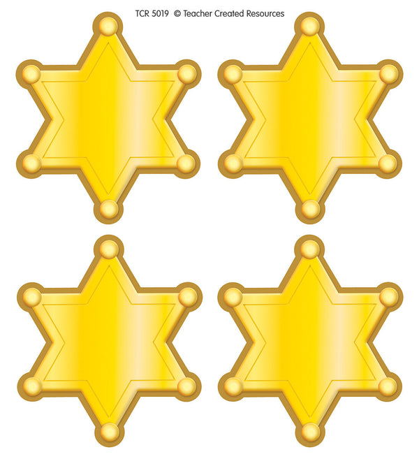 Western Sheriff Stars Wear Em Badges XTCR5019