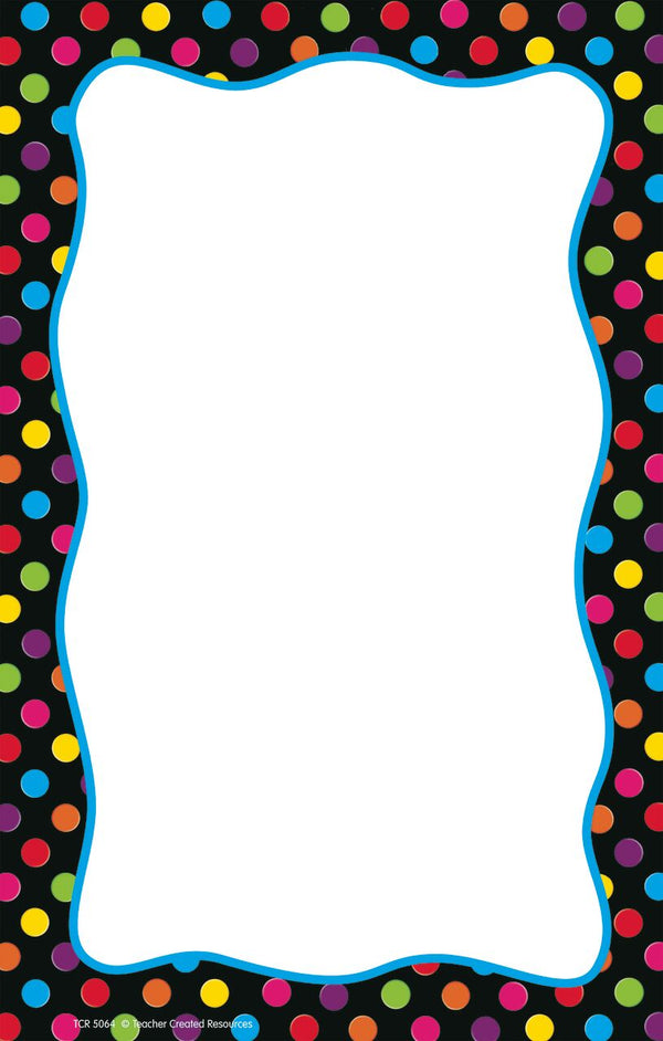 Multicolor Dots On Black Notepad XTCR5064