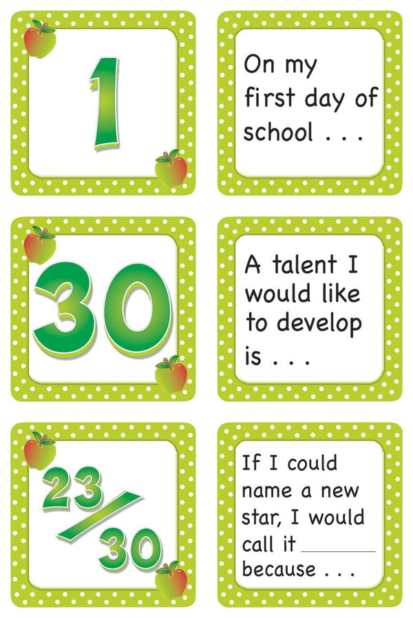 September Polka Dots Calendar Days Story Starters XTCR5083