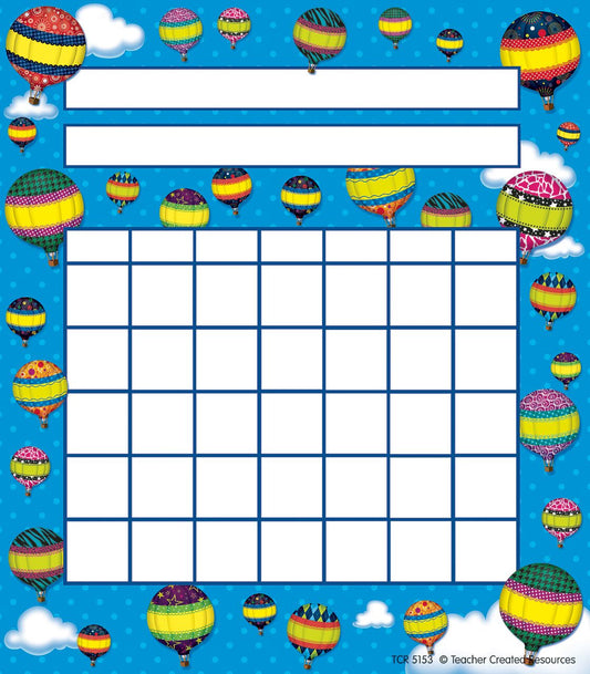 Hot Air Balloons Incentive Charts XTCR5153