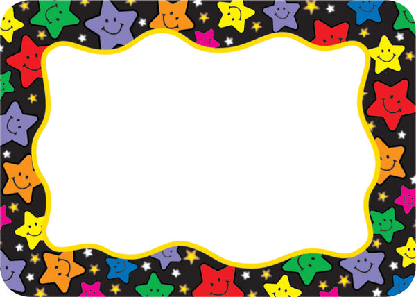 Happy Stars Name Tags Labels XTCR5177