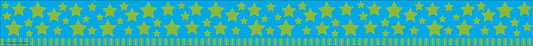 Lime Stars On Blue Straight Border Trim XTCR5267