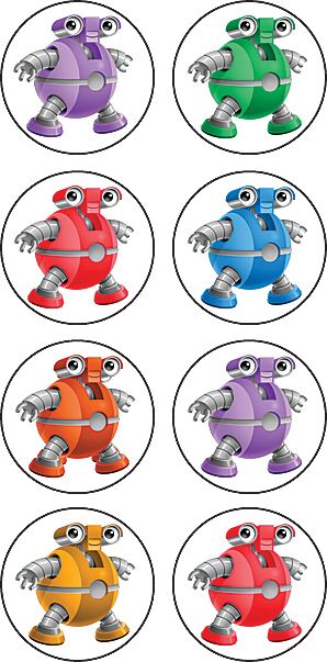 Robots Mini Stickers XTCR5316