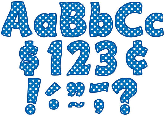 Blue Polka Dots Funtastic 4 Letters Combo Pack XTCR5347