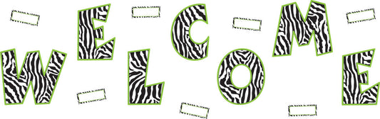 Zebra Welcome Bulletin Board Display Set XTCR5411