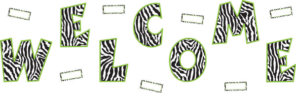 Zebra Welcome Bulletin Board Display Set XTCR5411