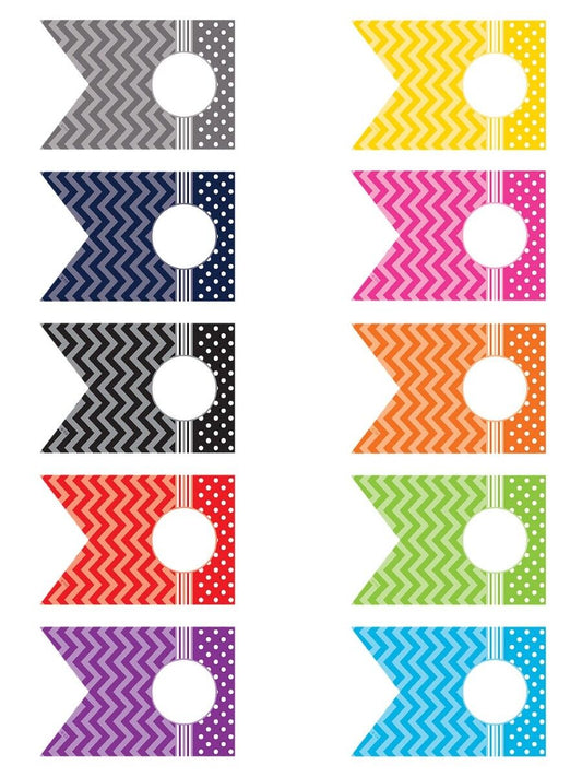 Chevrons And Dots Pennants Accents XTCR5418