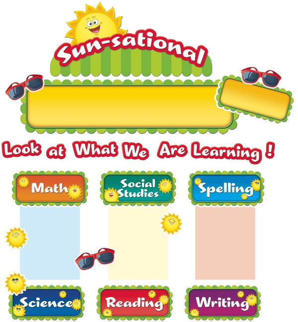 Happy Suns Sunsational Work Bulletin Board Display Set XTCR5438
