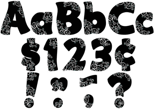 Classy Swirls Funtastic 4 Letters Combo Pack XTCR5442