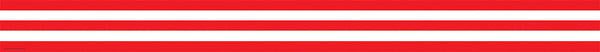 Red  White Stripes Straight Border Trim XTCR5489